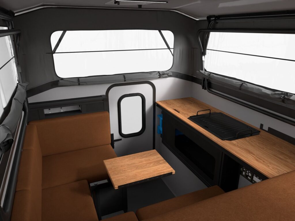 Scout 2025 Pop Up Interior Canyon Easy Rise Galley View